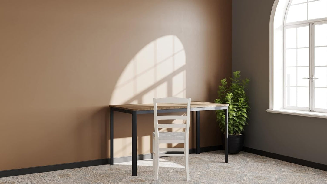 Schreibtisch Nova, 160x80x75 cm, Nussbaum Dekor/anthrazit