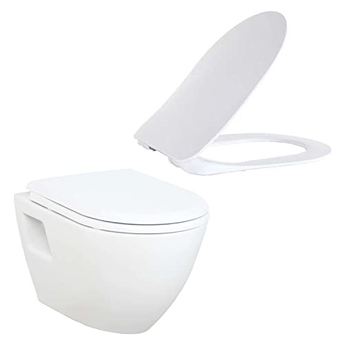 Terra Hänge WC mit Hygienedusche, weiß