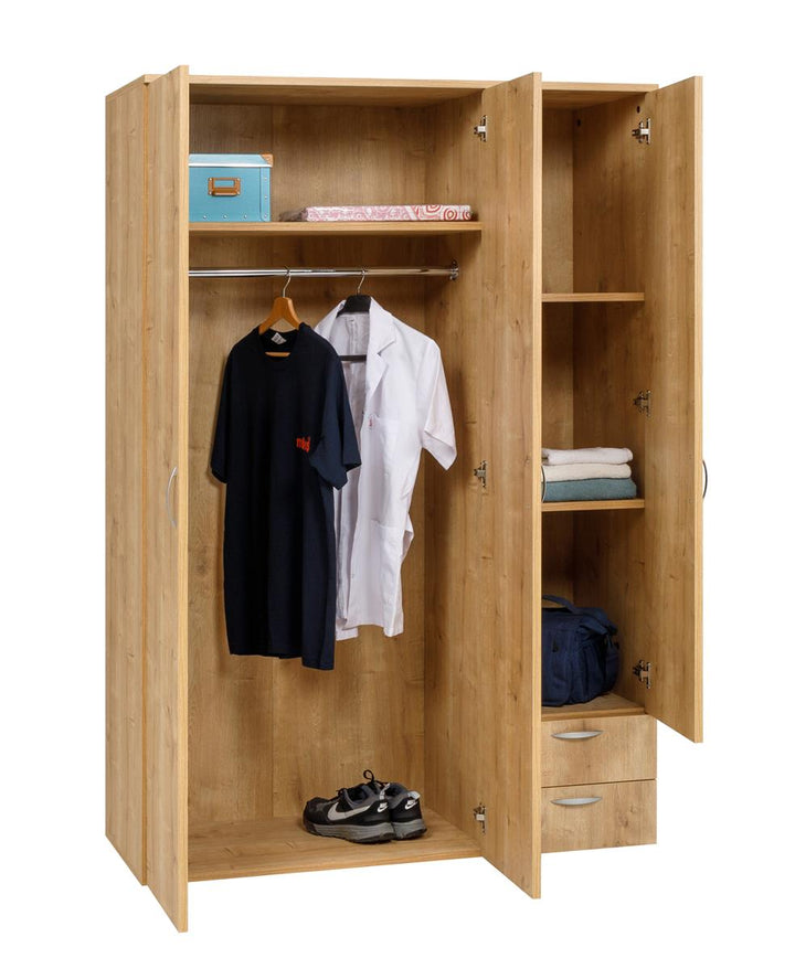 Kleiderschrank, Saphir Eiche, 120x177x52cm
