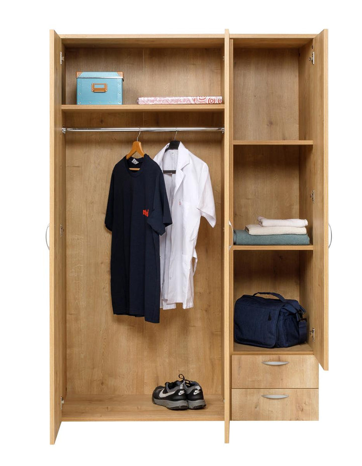 Kleiderschrank, Saphir Eiche, 120x177x52cm