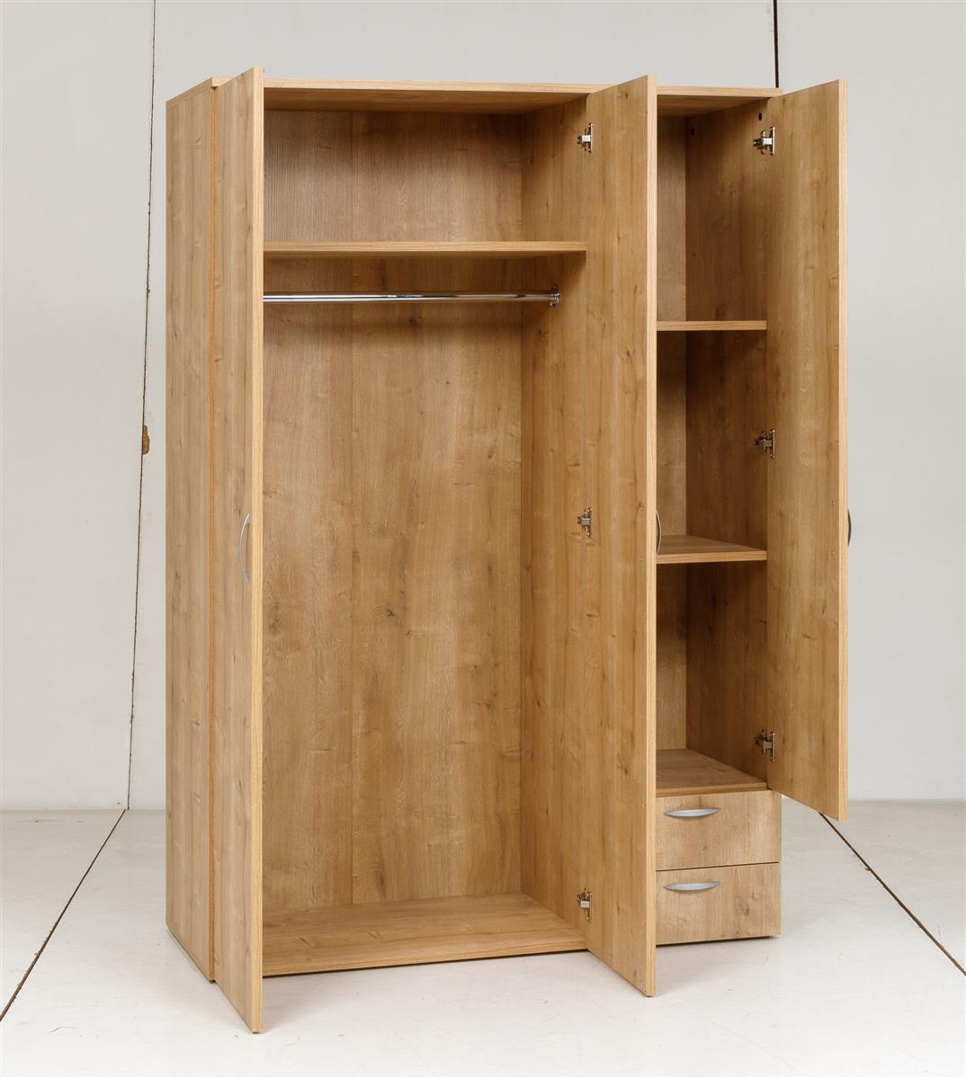 Kleiderschrank, Saphir Eiche, 120x177x52cm
