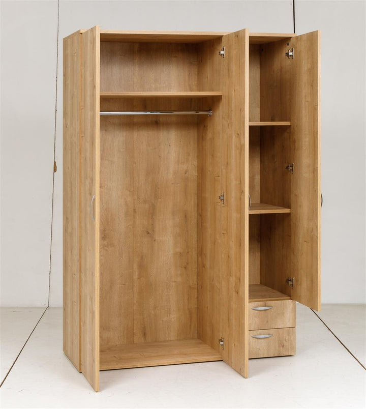 Kleiderschrank, Saphir Eiche, 120x177x52cm