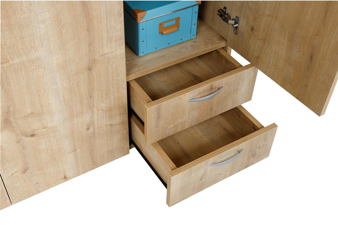 Kleiderschrank, Saphir Eiche, 120x177x52cm