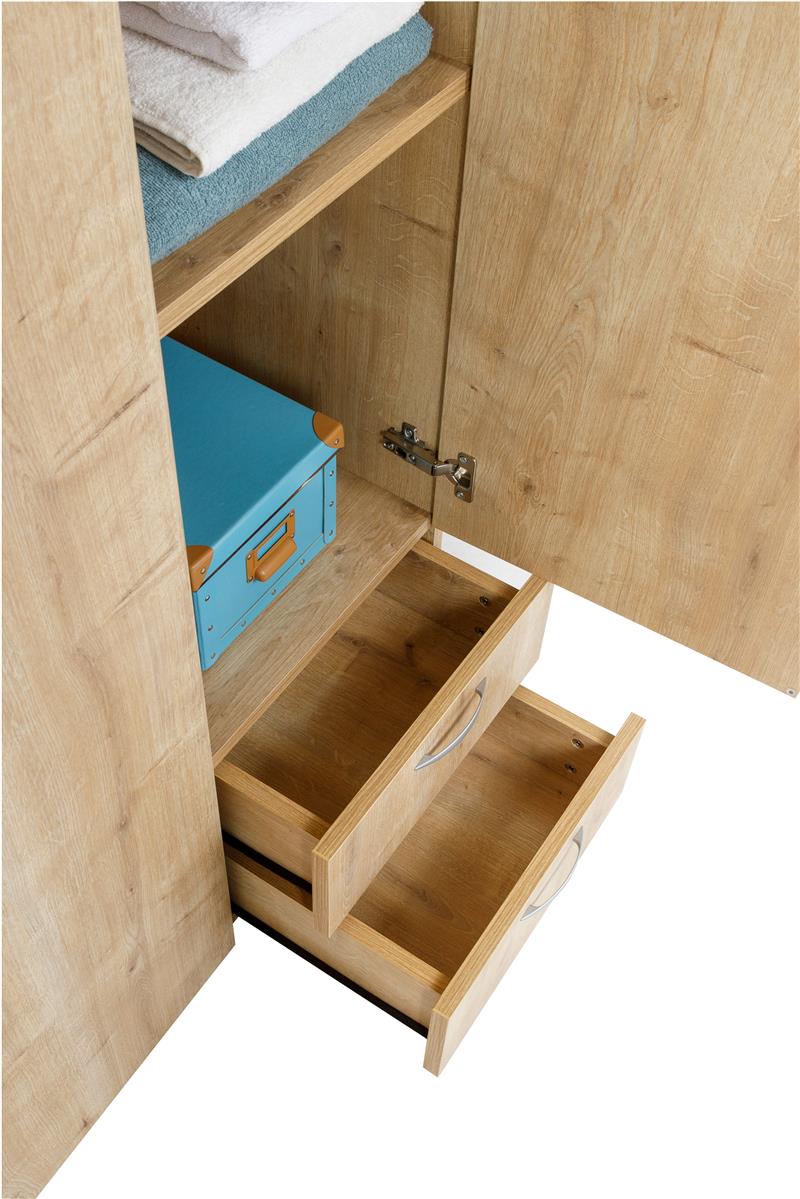 Kleiderschrank, Saphir Eiche, 120x177x52cm