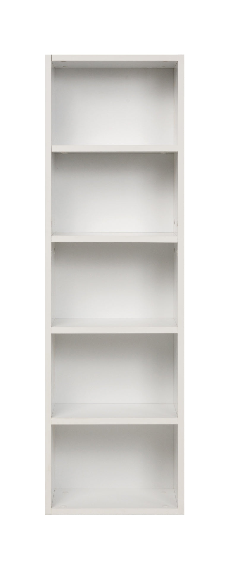 Bücherregal mit 5 Fächern, weiß, 40x24x132 cm