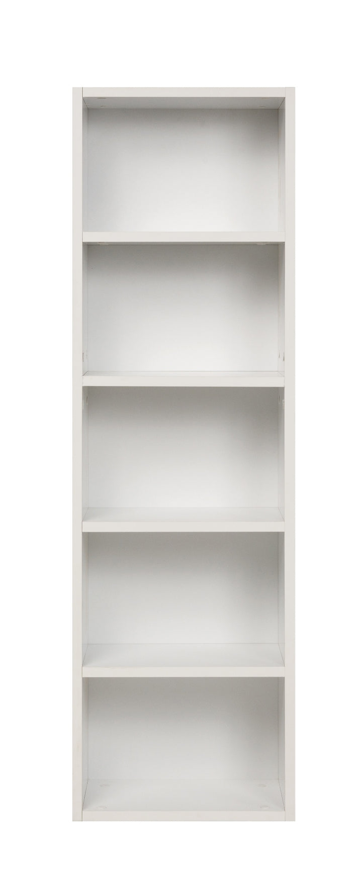 Bücherregal mit 5 Fächern, weiß, 40x24x132 cm
