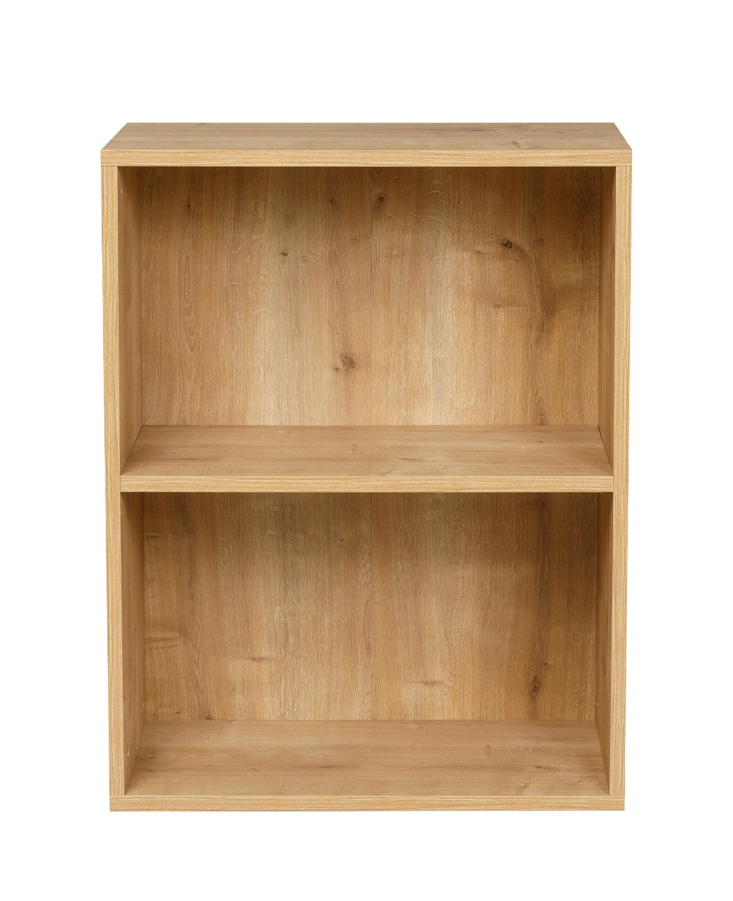 Breites Bücherregal mit 2 Fächern, Saphir Eiche Dekor, 60x31x77 cm