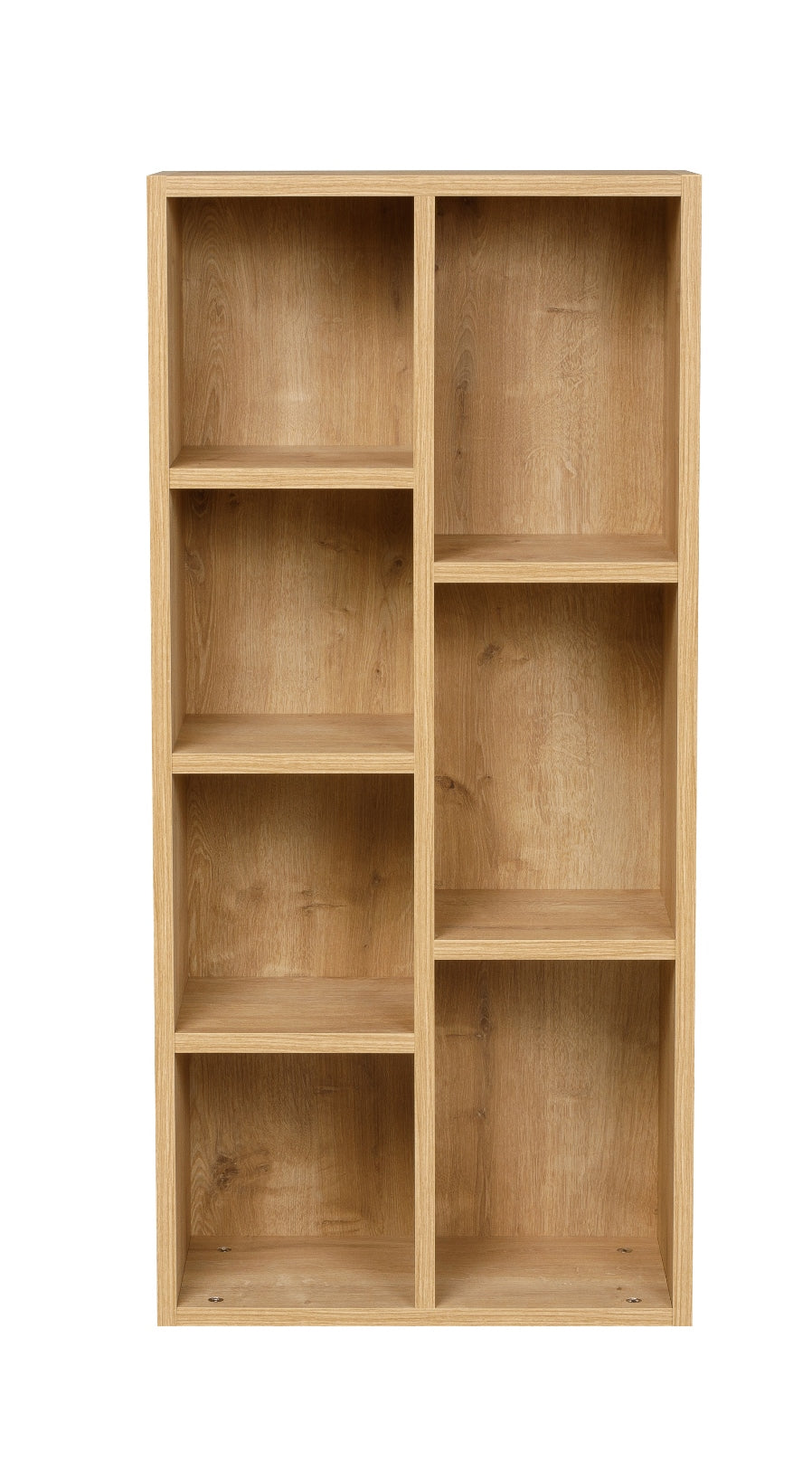 Bücherregal mit 7 Fächern, Saphir Eiche Dekor, 49,5x24x106 cm