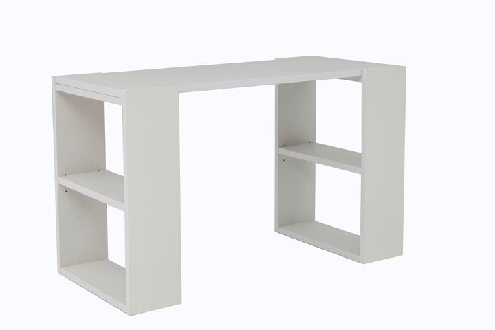 Schreibtisch Note, inkl. Regale, 120x60x75 cm, grau Dekor