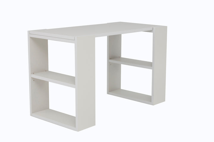 Schreibtisch Note, inkl. Regale, 120x60x75 cm, grau Dekor