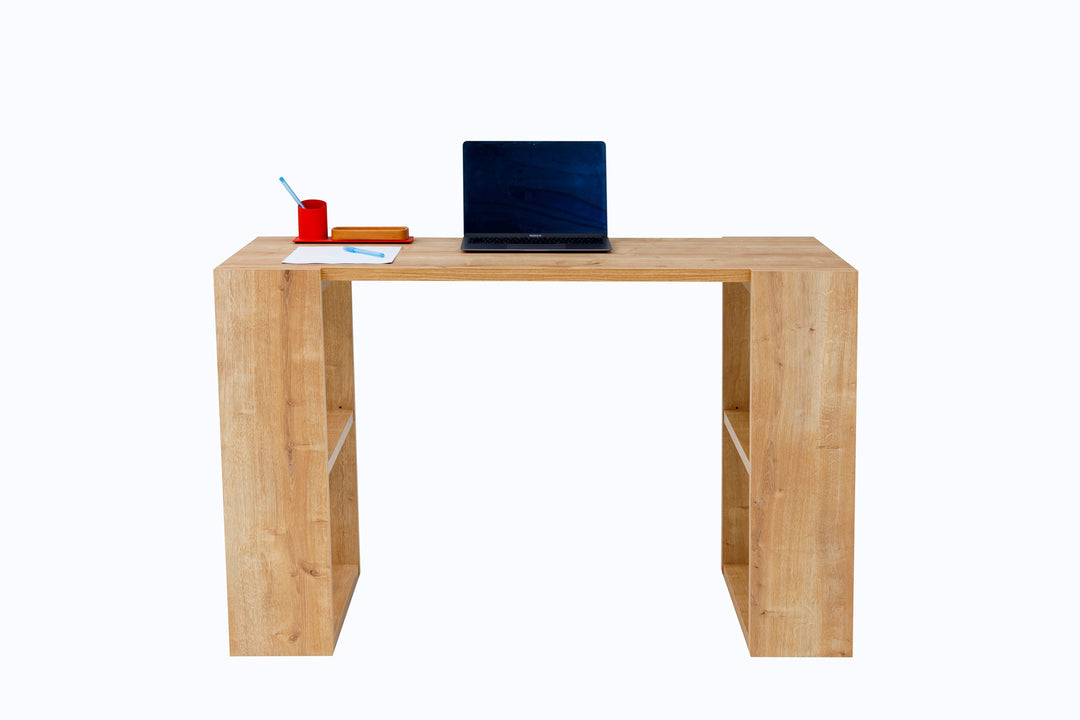 Schreibtisch Note, inkl. Regale, 120x60x75 cm, Saphir Eiche Dekor