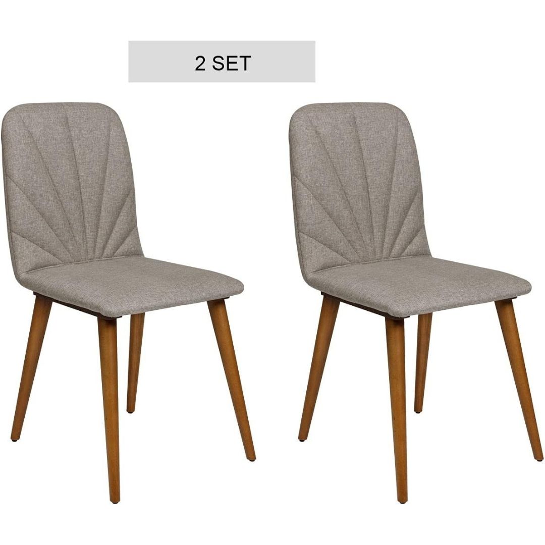 2er Set Esszimmerstühle, Design Stuhl, Stoffbezug