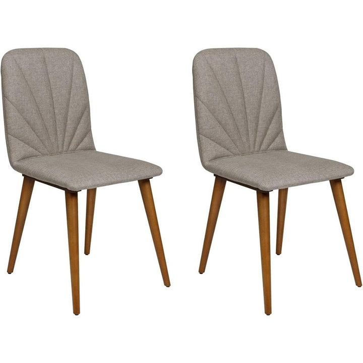 2er Set Esszimmerstühle, Design Stuhl, Stoffbezug