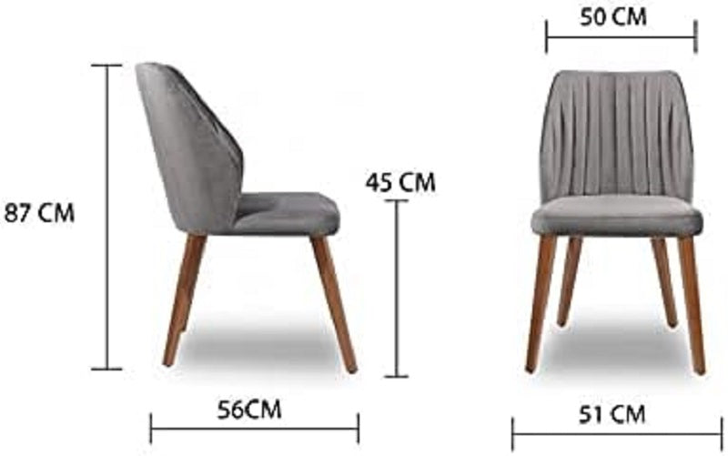 2er Set Esszimmerstühle, Design Stuhl, Stoffbezug