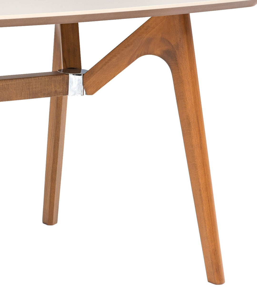 furni24 W Esstisch aus Holz Rechteckiger Moderner Esstisch Küchen Tisch Holztisch für Wohnzimmer Esszimmer Küche, Farbe Sandstein 180x90x75 cm