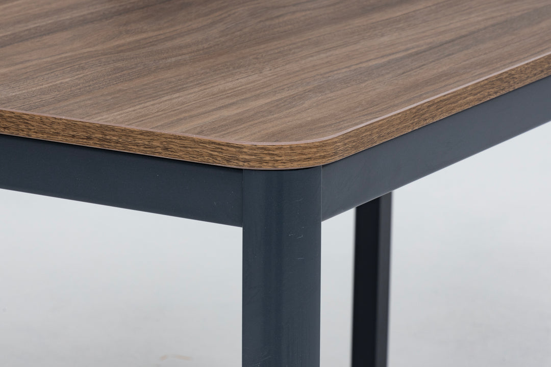 Schreibtisch Nova, 140x80x75 cm,Nussbaum Dekor/anthrazit