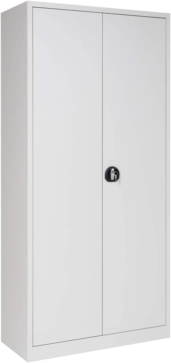 Putzmittelschrank, 92x42x195 cm, grau