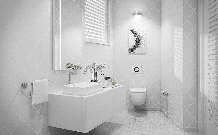 Furni24 Spülrandloses Wand-WC mit Toilettendeckel, Hänge-WC, Duroplast WC-Sitz mit Absenkautomatik, Tiefspüler spülrandlos mit waagerechtem Abgang, Keramik,Bautiefe ist 50cm, Tiefspüler weiß