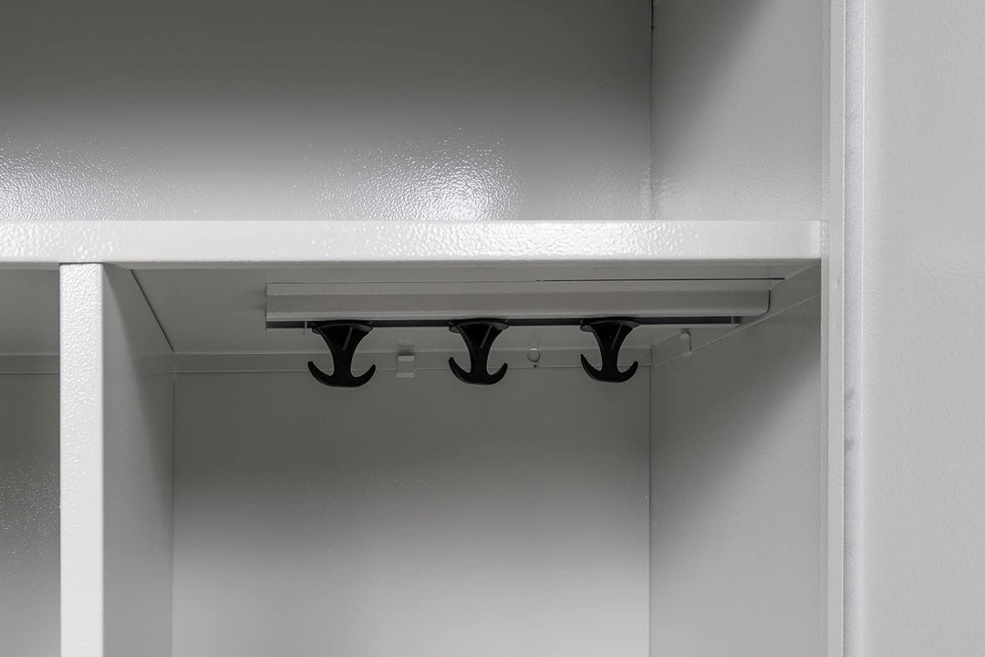 Putzmittelschrank Stahl, 80x38x180 cm, stahlgrau