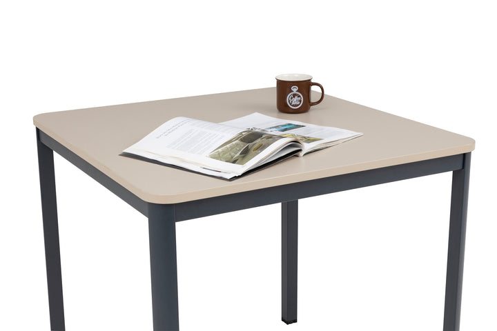 Schreibtisch Nova, 80x80x75 cm, Sandfarbe/anthrazit