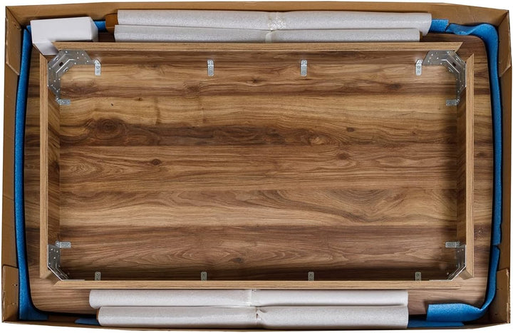 Esstisch aus Holz, Rechteckiger moderner Tisch für Esszimmer, Wohnzimmer, Küche, Walnuss Dekor, 120 x77 x77 cm