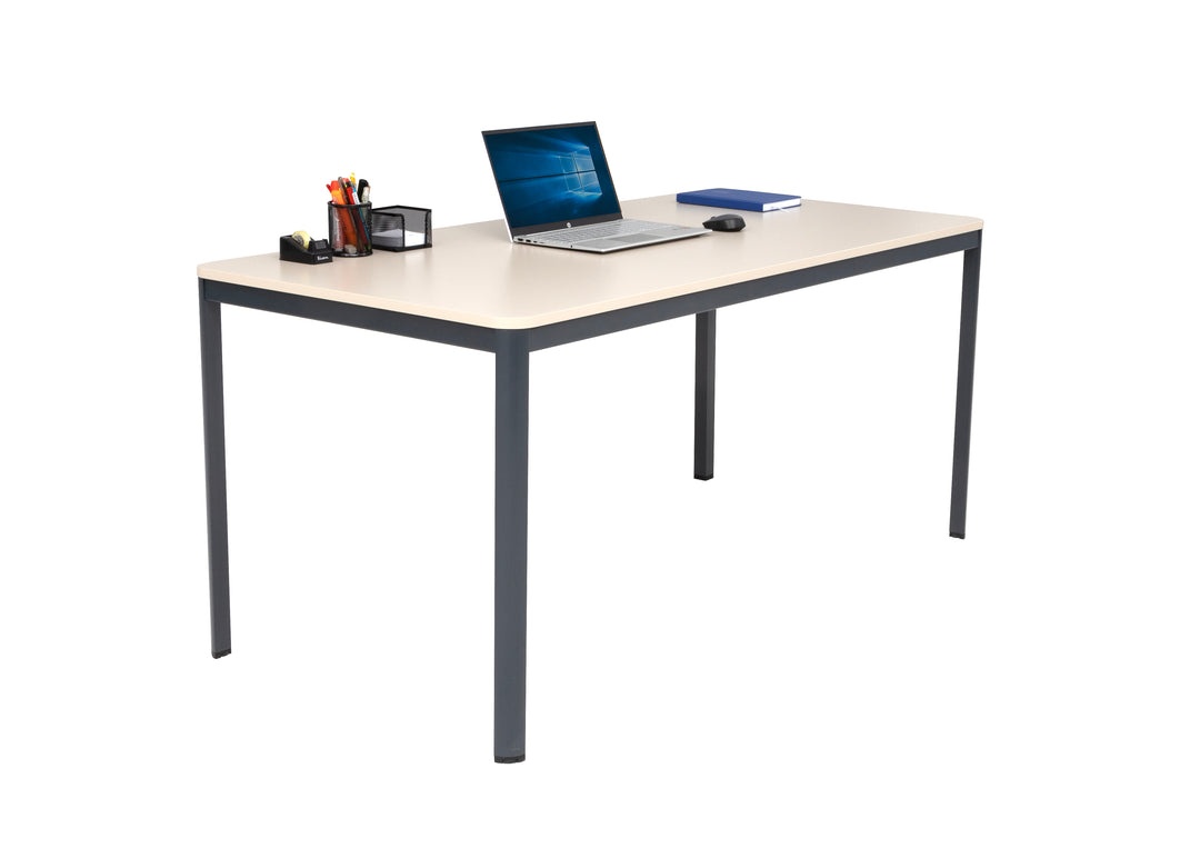 Schreibtisch Nova, 140x80x75 cm, Sandfarbe/anthrazit