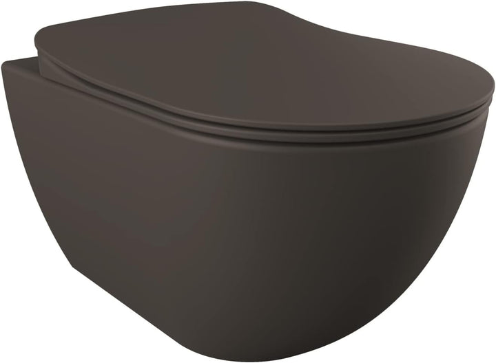 Free Rim Off Wand-WC mit Hygienedusche, anthrazit