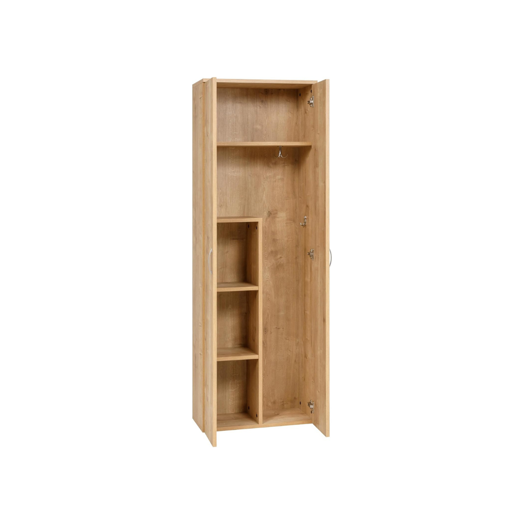 Kleiderschrank, Saphir Eiche Dekor, 60x180x34 cm