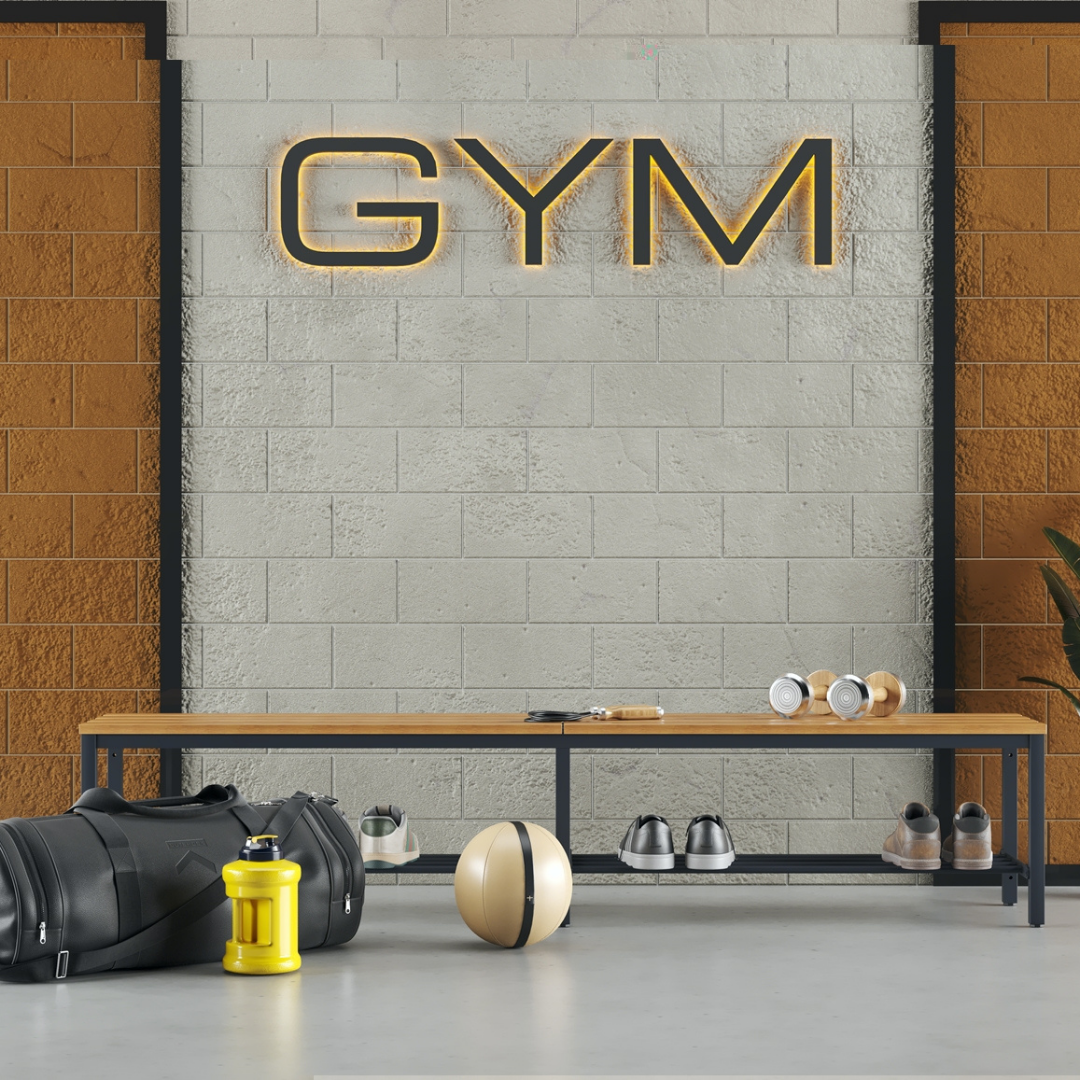 Furni24 Bank Umkleidebank, 200x42x40 cm, Sitzbank für Umkleideräume mit Schuhrost, Umkleidesitzbank, Umkleidebank, Garderobenbank, Sportbank, Bank mit Echtholz für Fitnessstudio