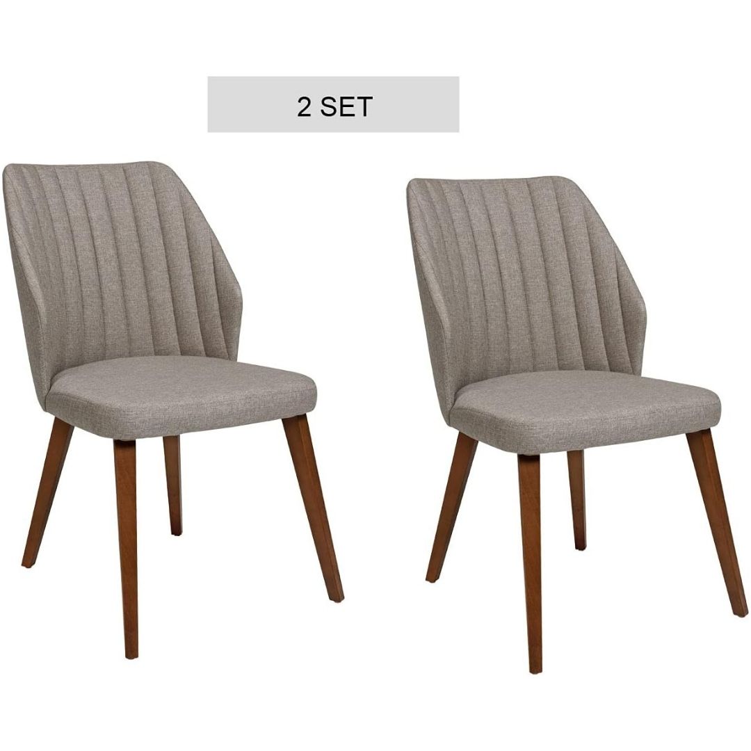 2er Set Esszimmerstühle, Design Stuhl, Stoffbezug