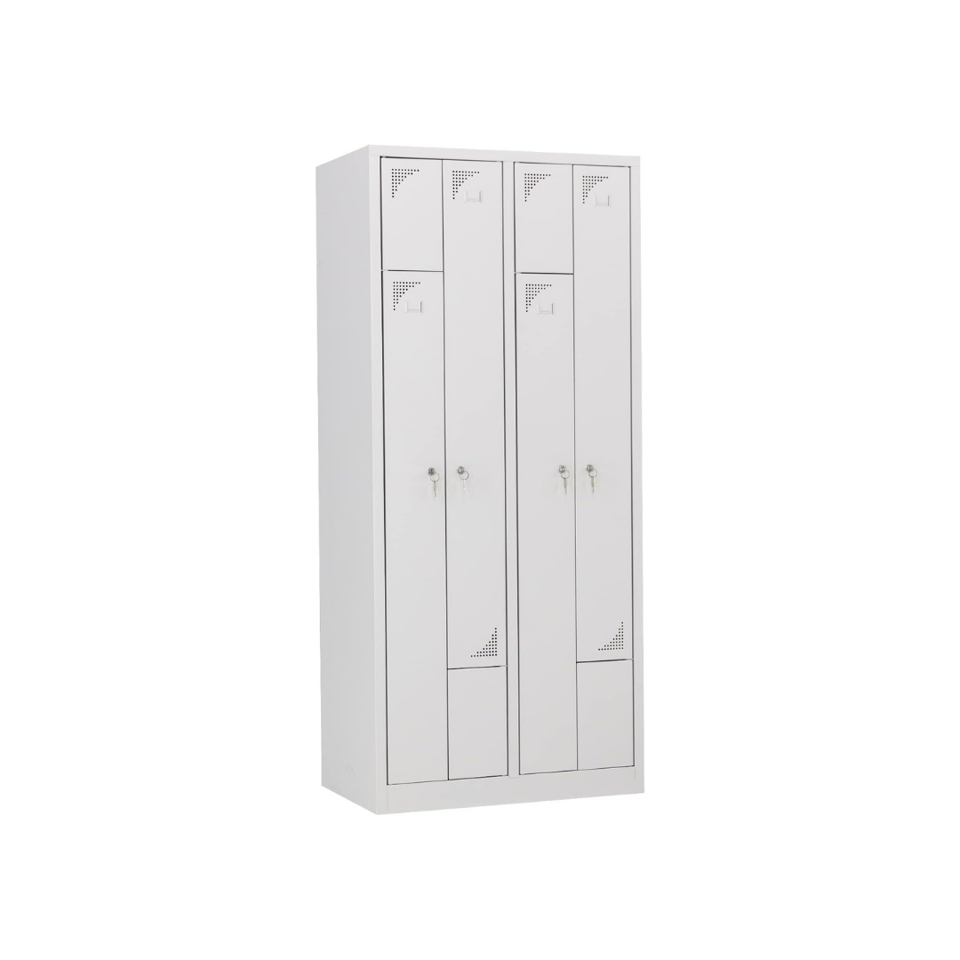 Furni24 Z Garderobenschrank Spind Umkleideschrank Personalschrank Kleiderschrank 180 cm x 80 cm x 50 cm **fertig montiert** Verschiedene Ausführungen