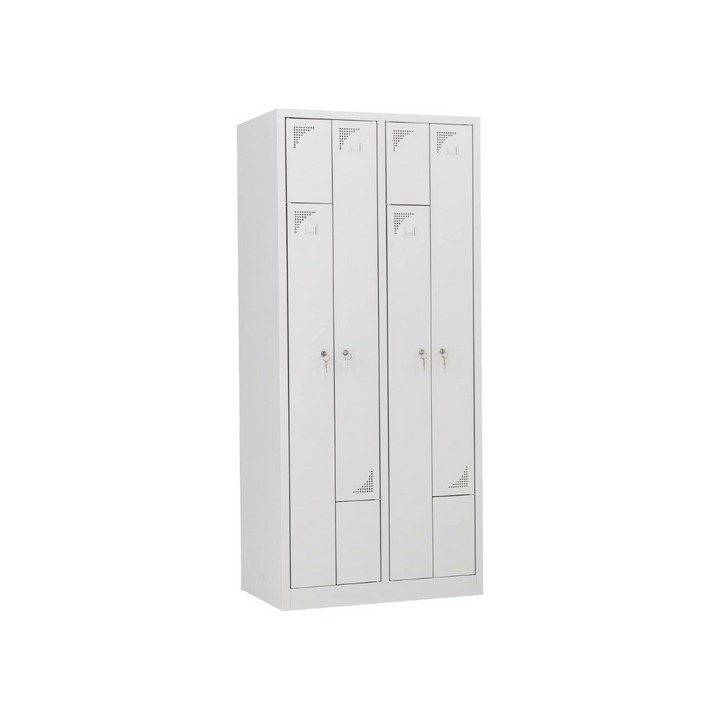 Furni24 Z Garderobenschrank Spind Umkleideschrank Personalschrank Kleiderschrank 180 cm x 80 cm x 50 cm **fertig montiert** Verschiedene Ausführungen