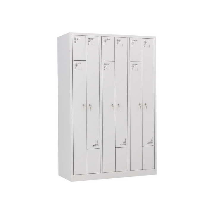 Furni24 Z Garderobenschrank Spind Umkleideschrank Personalschrank Kleiderschrank 180 cm x 120 cm x 50 cm **fertig montiert** Verschiedene Ausführungen