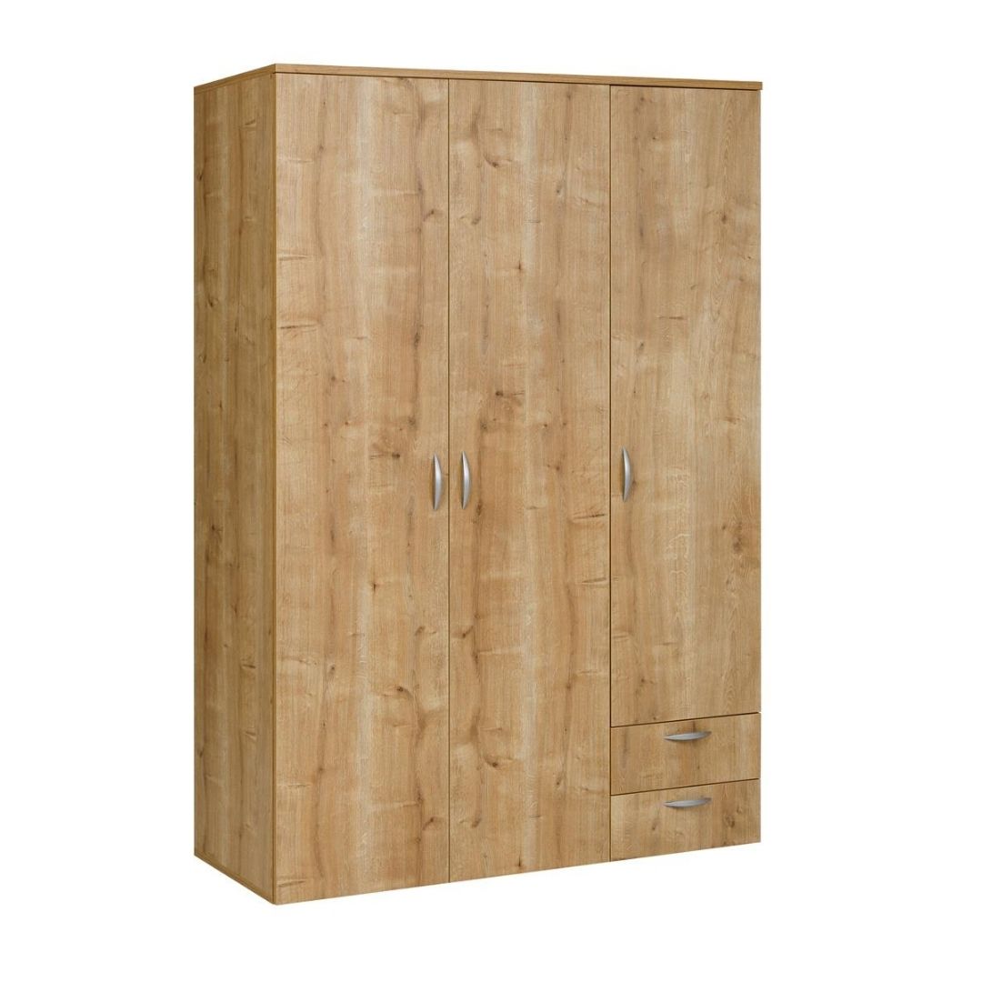 Kleiderschrank, Saphir Eiche, 120x177x52cm