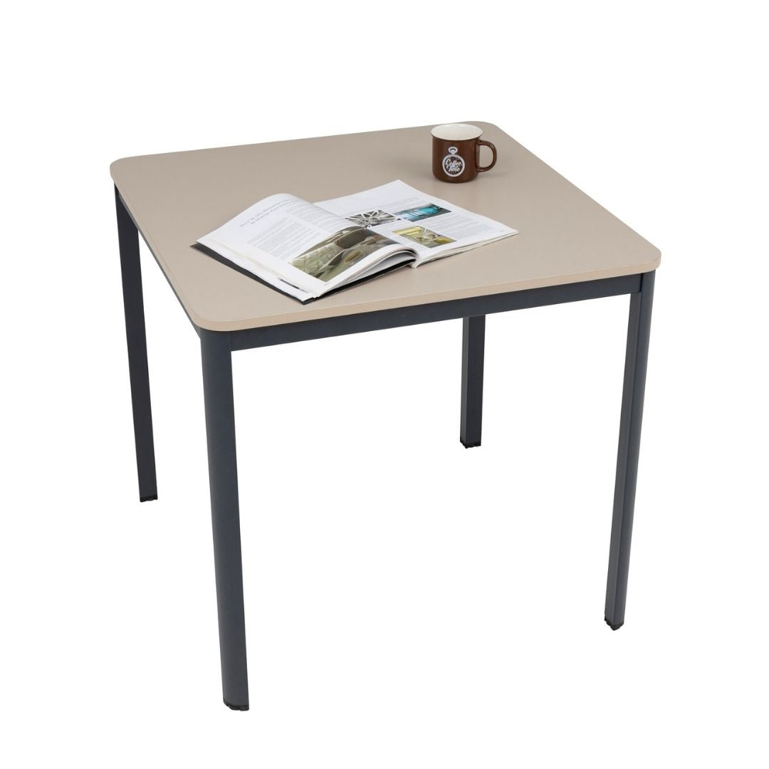 Schreibtisch Nova, 80x80x75 cm, Sandfarbe/anthrazit