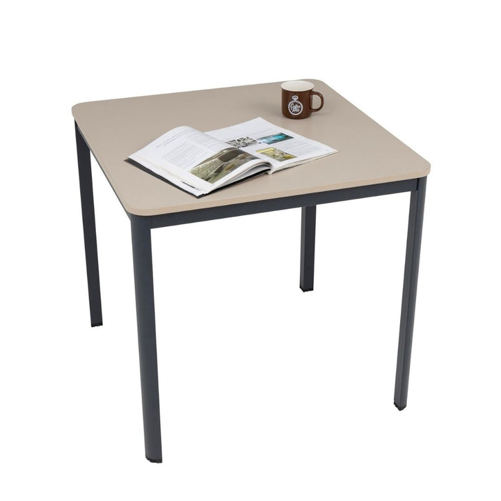 Schreibtisch Nova, 80x80x75 cm, Sandfarbe/anthrazit