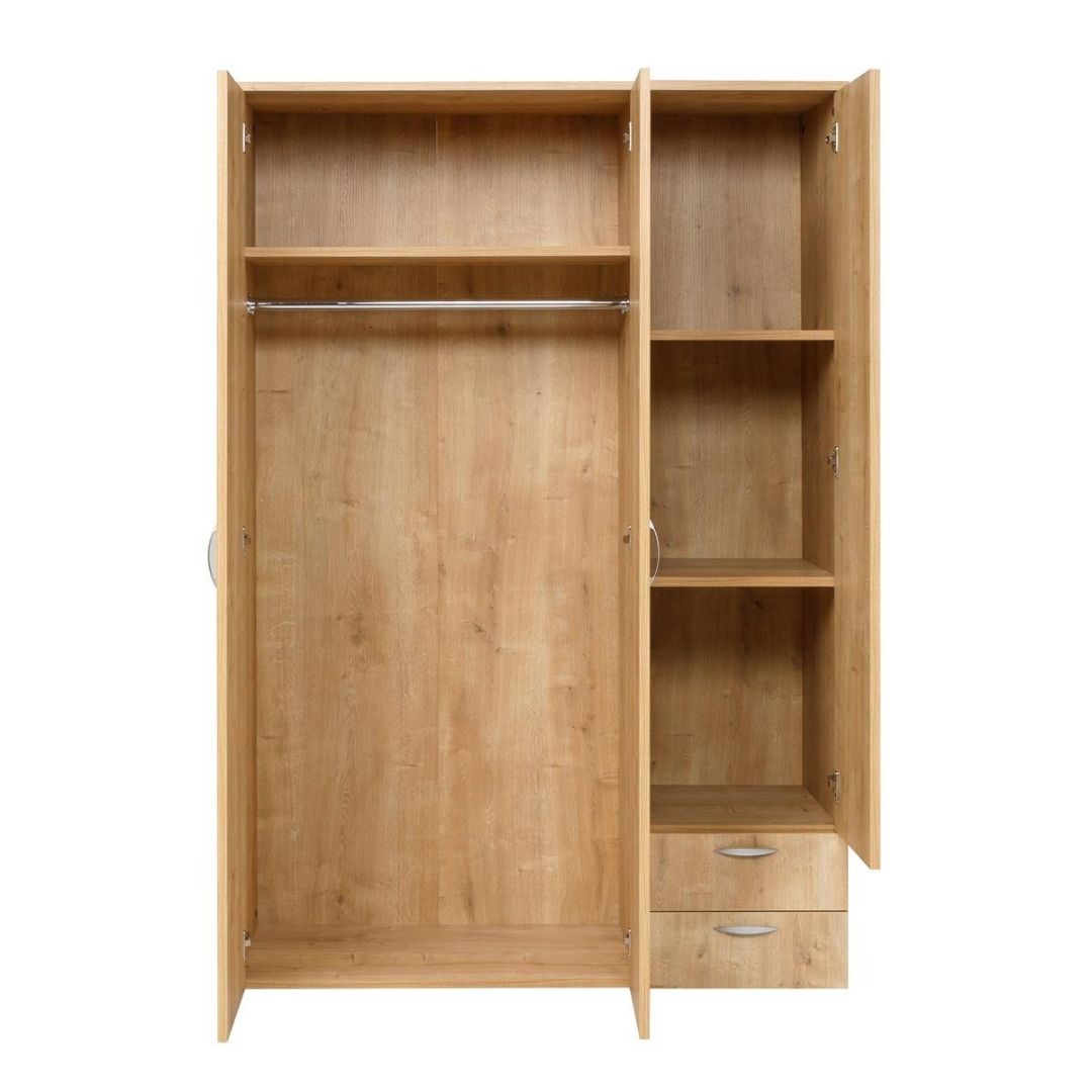 Kleiderschrank, Saphir Eiche, 120x177x52cm