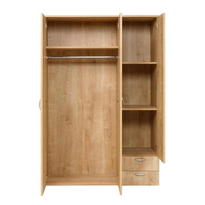 Kleiderschrank, Saphir Eiche, 120x177x52cm