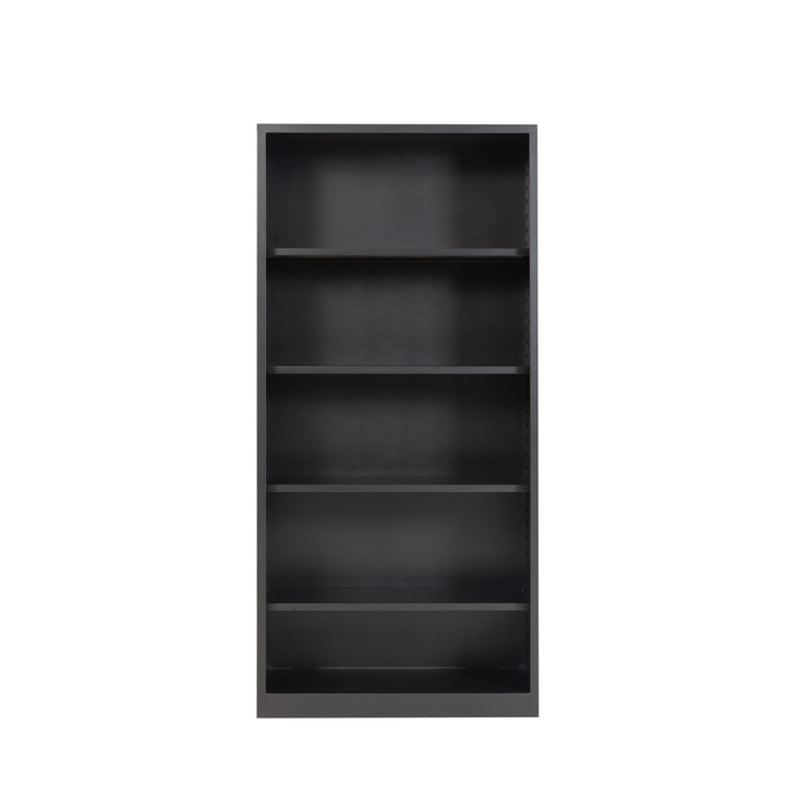Aktenregal Stahlregalschrank, Schrank Büroschrank offen, Platz für ca. 55 Ordner, schwarz