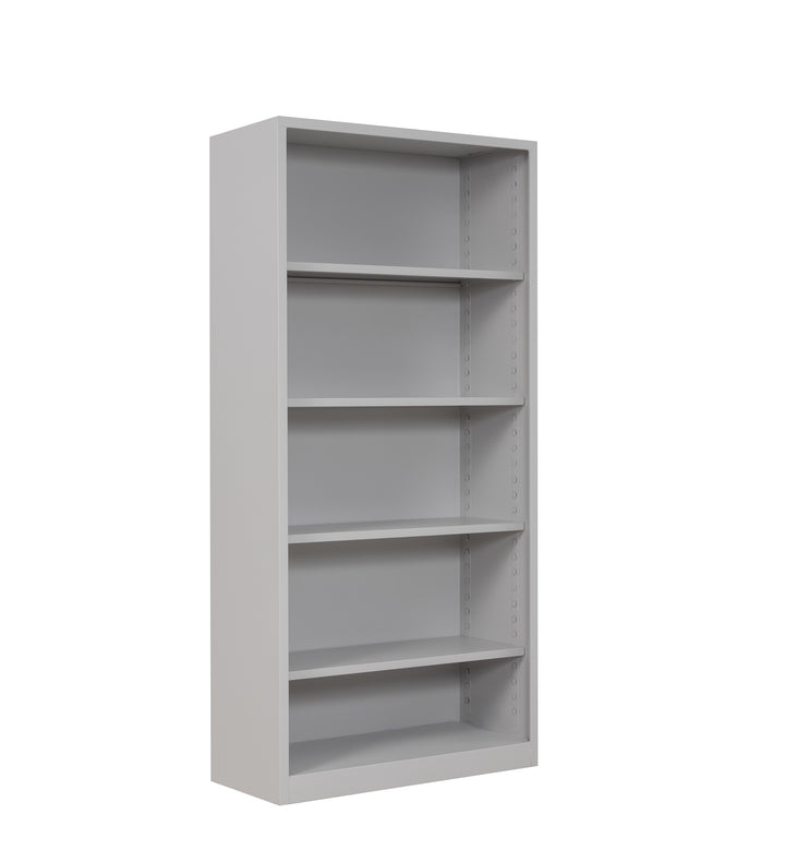 Aktenregal Stahlregalschrank, Schrank Büroschrank offen, Platz für ca. 55 Ordner, grau
