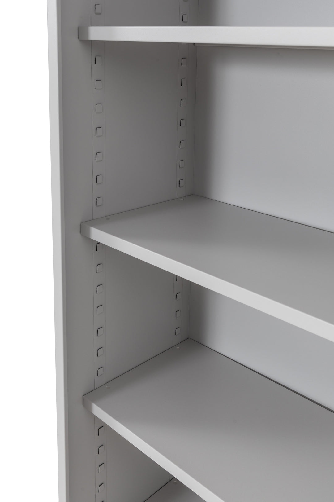 Aktenregal Stahlregalschrank, Schrank Büroschrank offen, Platz für ca. 55 Ordner, grau