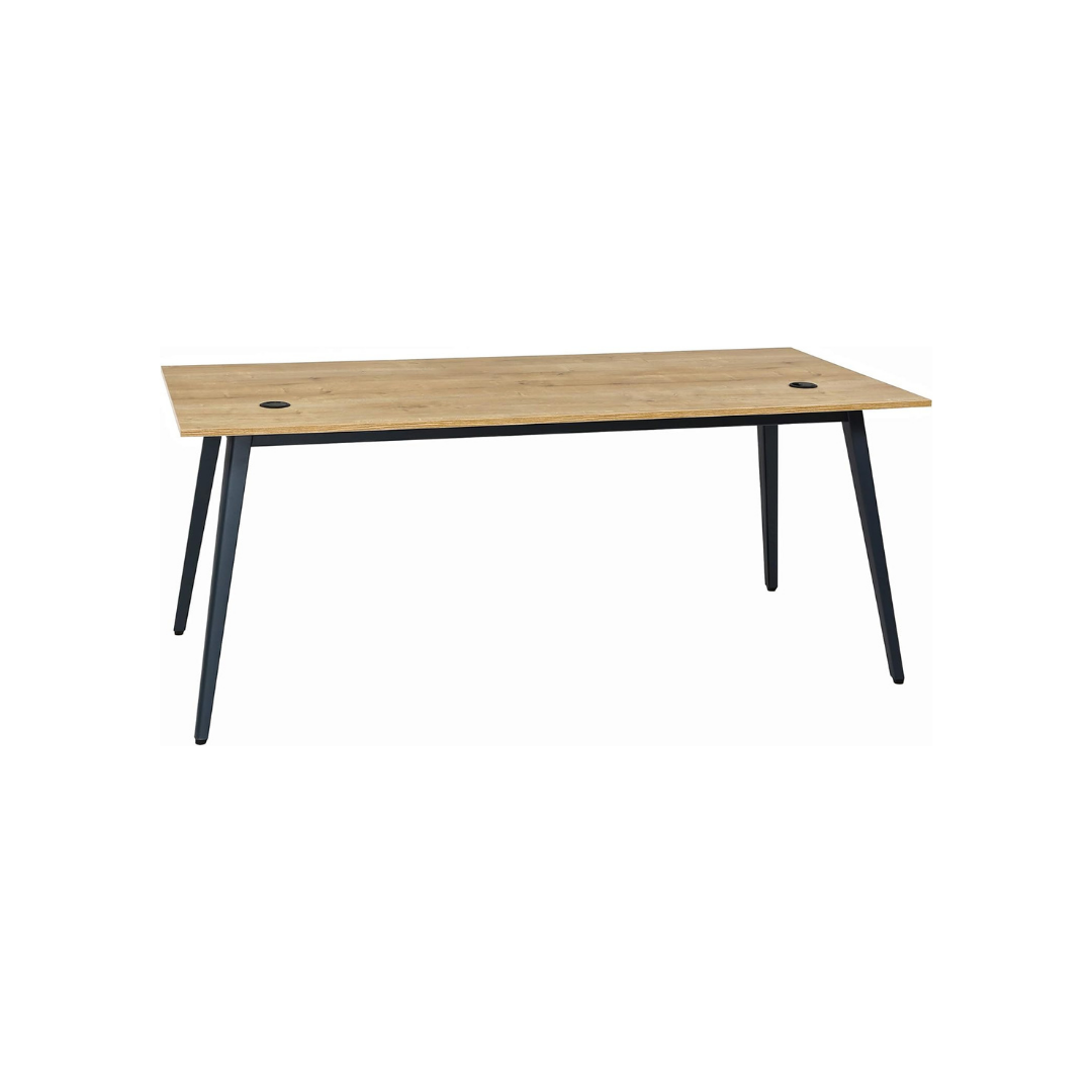 Schreibtisch Shift, 4 Fuß, 180 cm, Saphir Eiche Dekor/Anthrazit