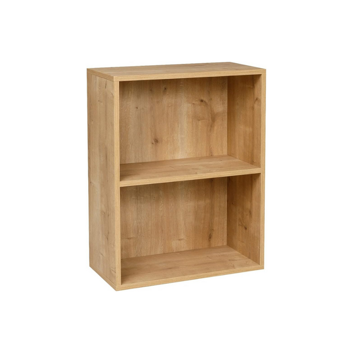 Breites Bücherregal mit 2 Fächern, Saphir Eiche Dekor, 60x31x77 cm