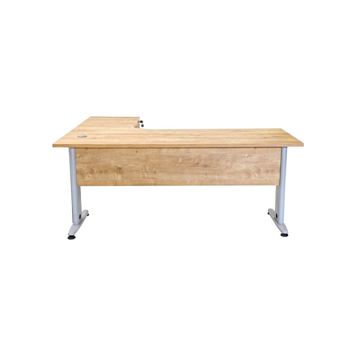 Winkelschreibtisch Dona, Saphir Eiche Dekor, 180 cm x 120 cm x 74 cm, inkl. Beistellcontainer, rechts gewinkelt