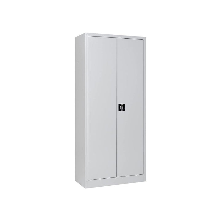 Putzmittelschrank Stahl, 80x38x180 cm, stahlgrau