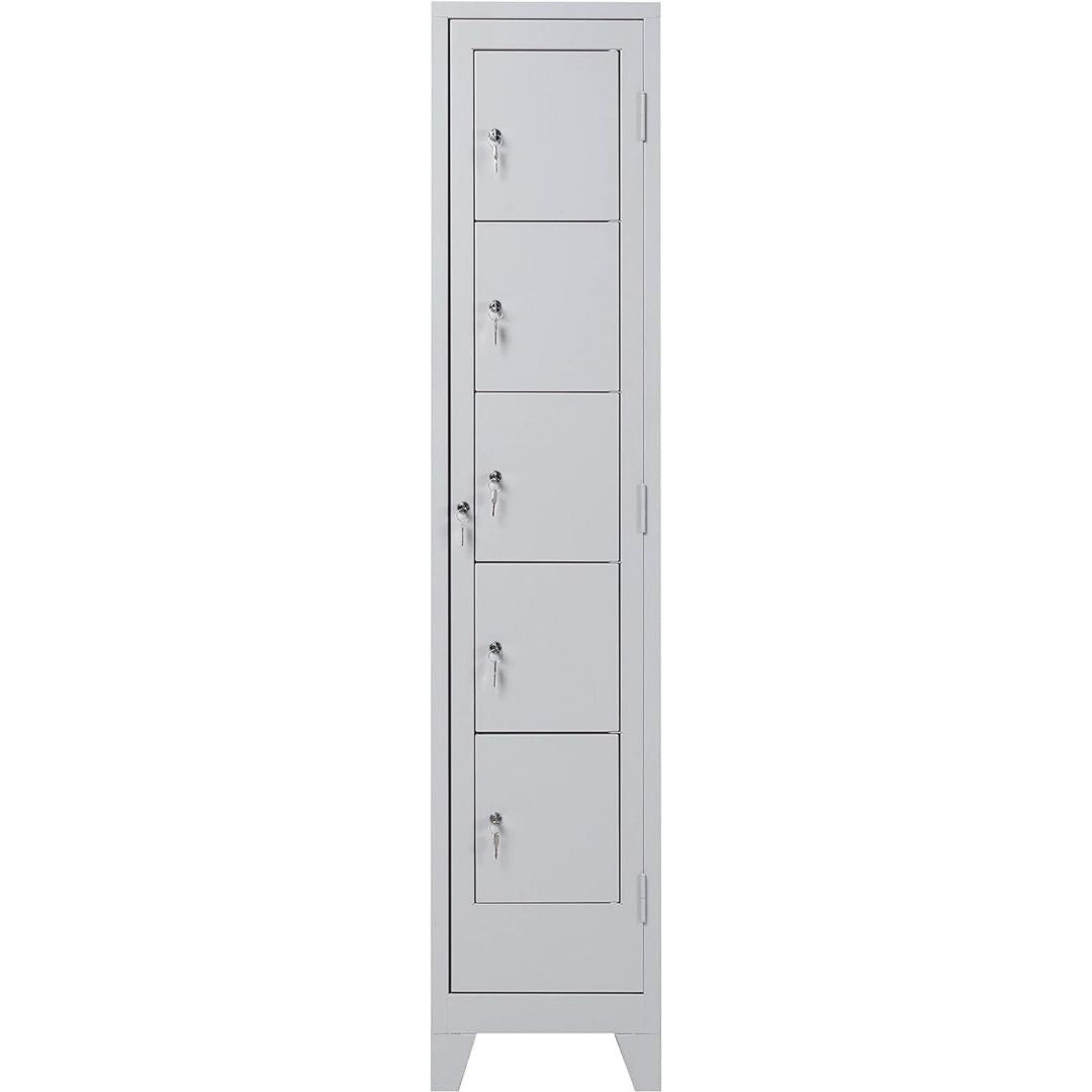 Wäscheverteilerschrank 5 türig Lichtgrau