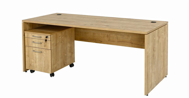 Schreibtisch Nuvi, 180 cm x 80 cm x 75 cm, Saphir Eiche Dekor