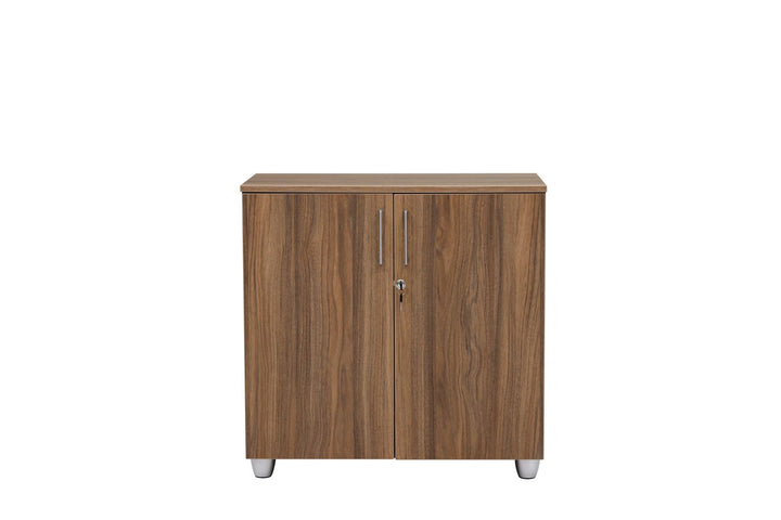 Aktenschrank, 80 cm x 40 cm x 80 cm Nussbaum Dekor/Anthrazit