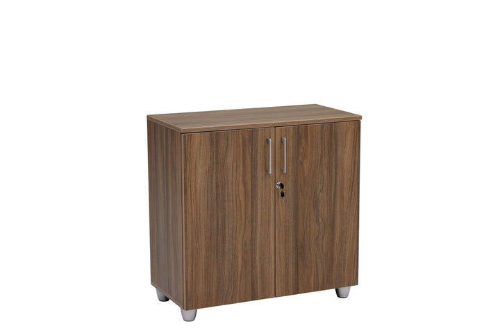 Aktenschrank, 80 cm x 40 cm x 80 cm Nussbaum Dekor/Anthrazit