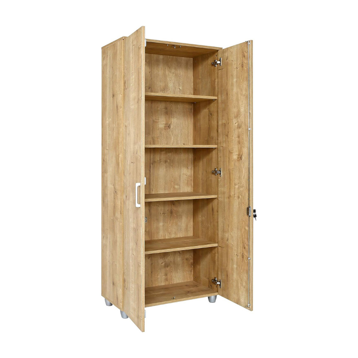 Aktenschrank, 80 cm x 40 cm x 190 cm, Saphir Eiche Dekor